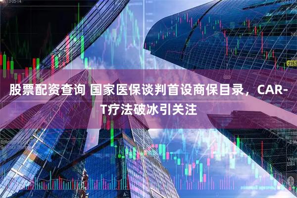 股票配资查询 国家医保谈判首设商保目录，CAR-T疗法破冰引关注
