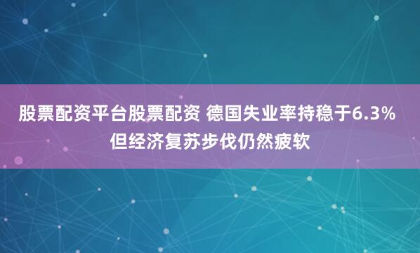 股票配资平台股票配资 德国失业率持稳于6.3% 但经济复苏步伐仍然疲软